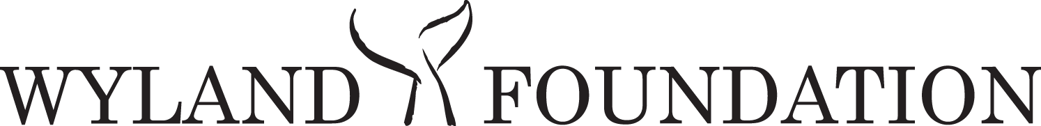 Wyland Foundation logo, with a whale's tail between Wyland and Foundation